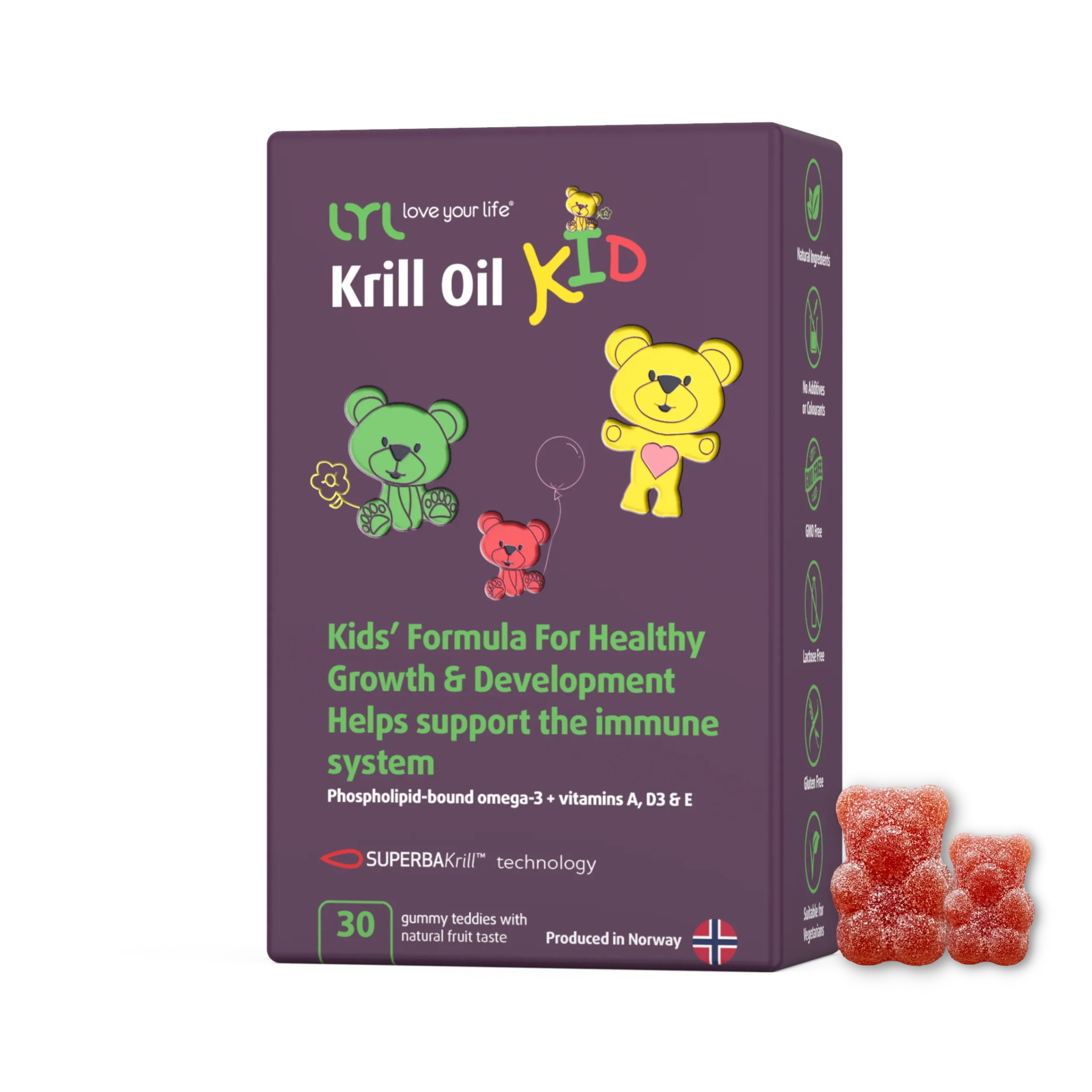 LYL Krill Oil KID Omega-3 Kompleksas vaikams
