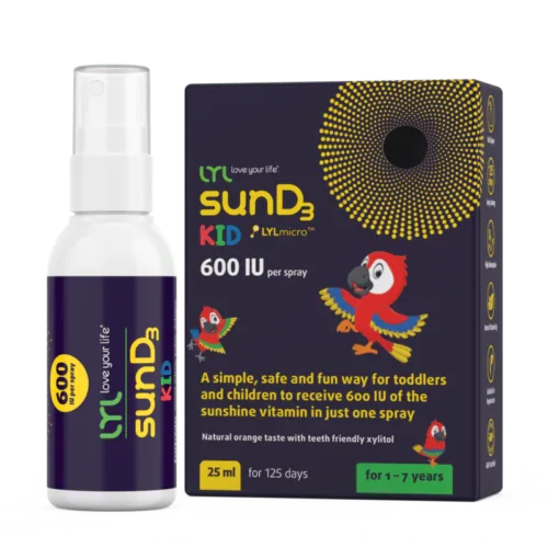 Purškiamas vitaminas D vaikams LYLsunD3 600TV