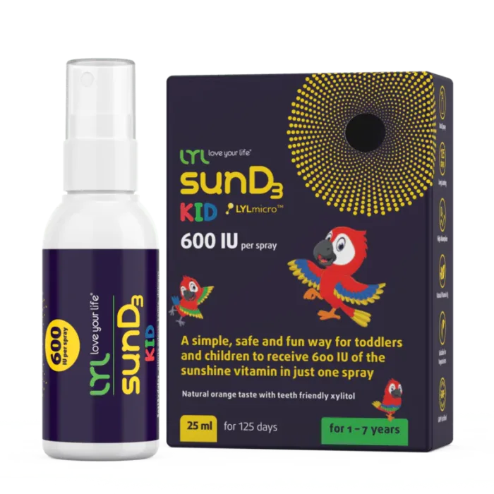 Purškiamas vitaminas D vaikams LYLsunD3 600TV